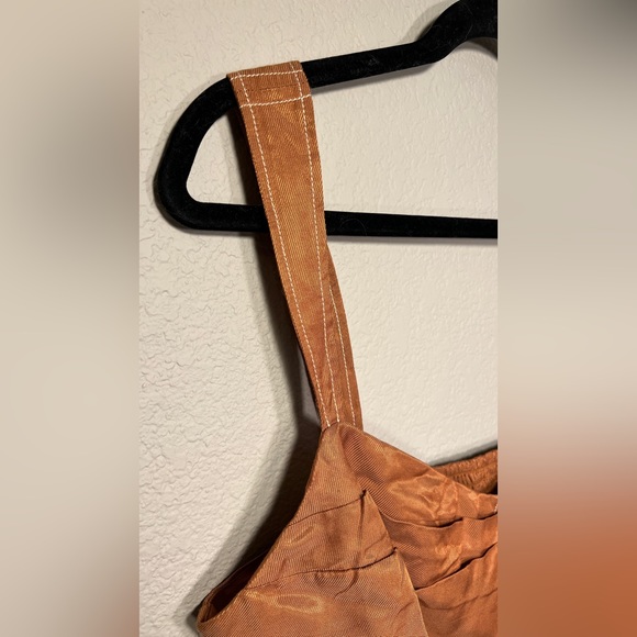 NWT ANTHROPOLOGIE | Seamed Corset Women’s Mango Red Orange - Picture 8 of 13